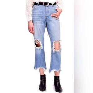 Free People Maggie Midrise Jeans Size 26 in Light Denim